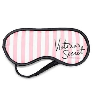 Victoria's Secret Pink White Iconic Stripes Sleep Mask Brand New NWT 🩷